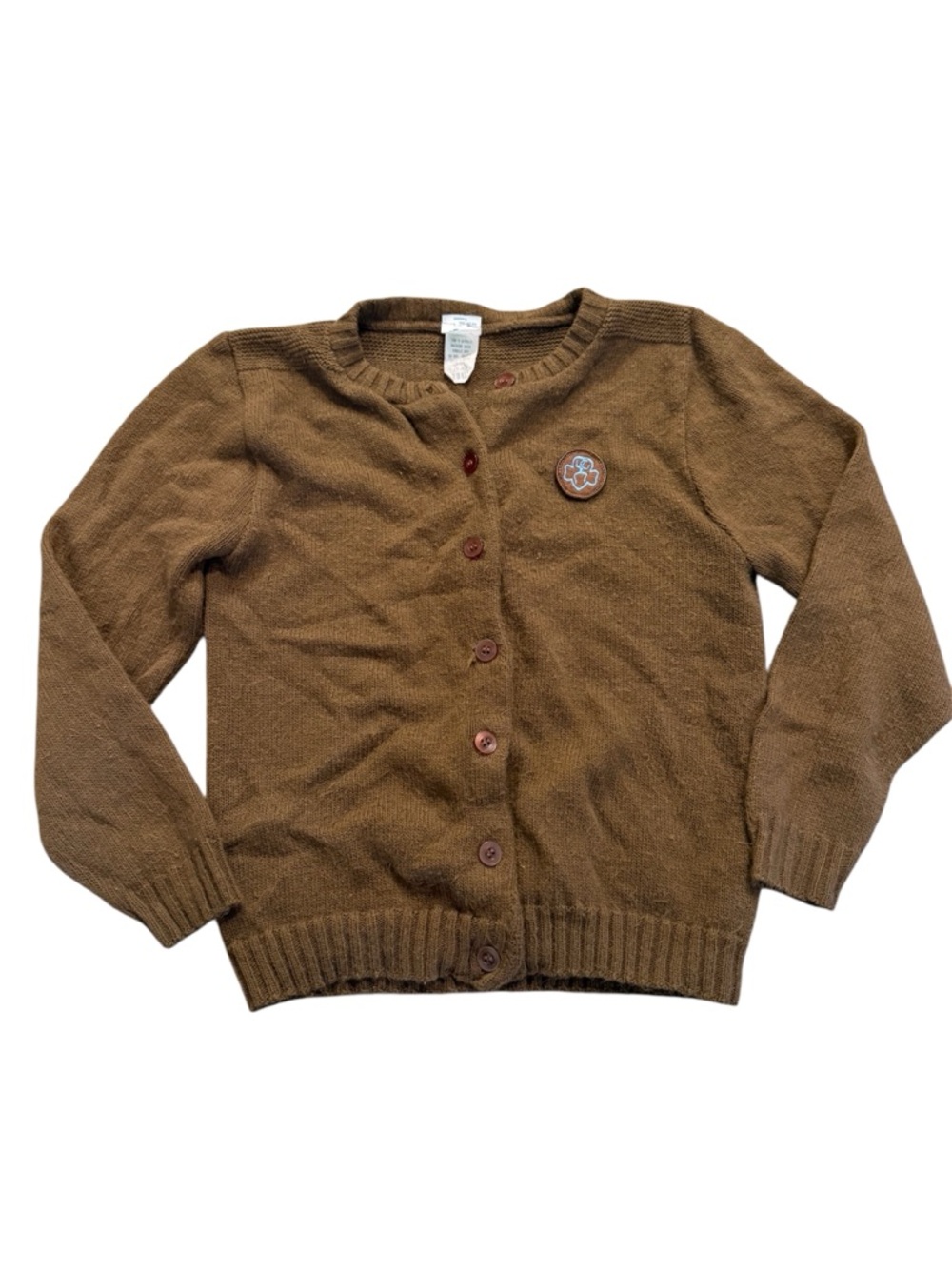 Vintage Girl Scout Brownie sweater uniform